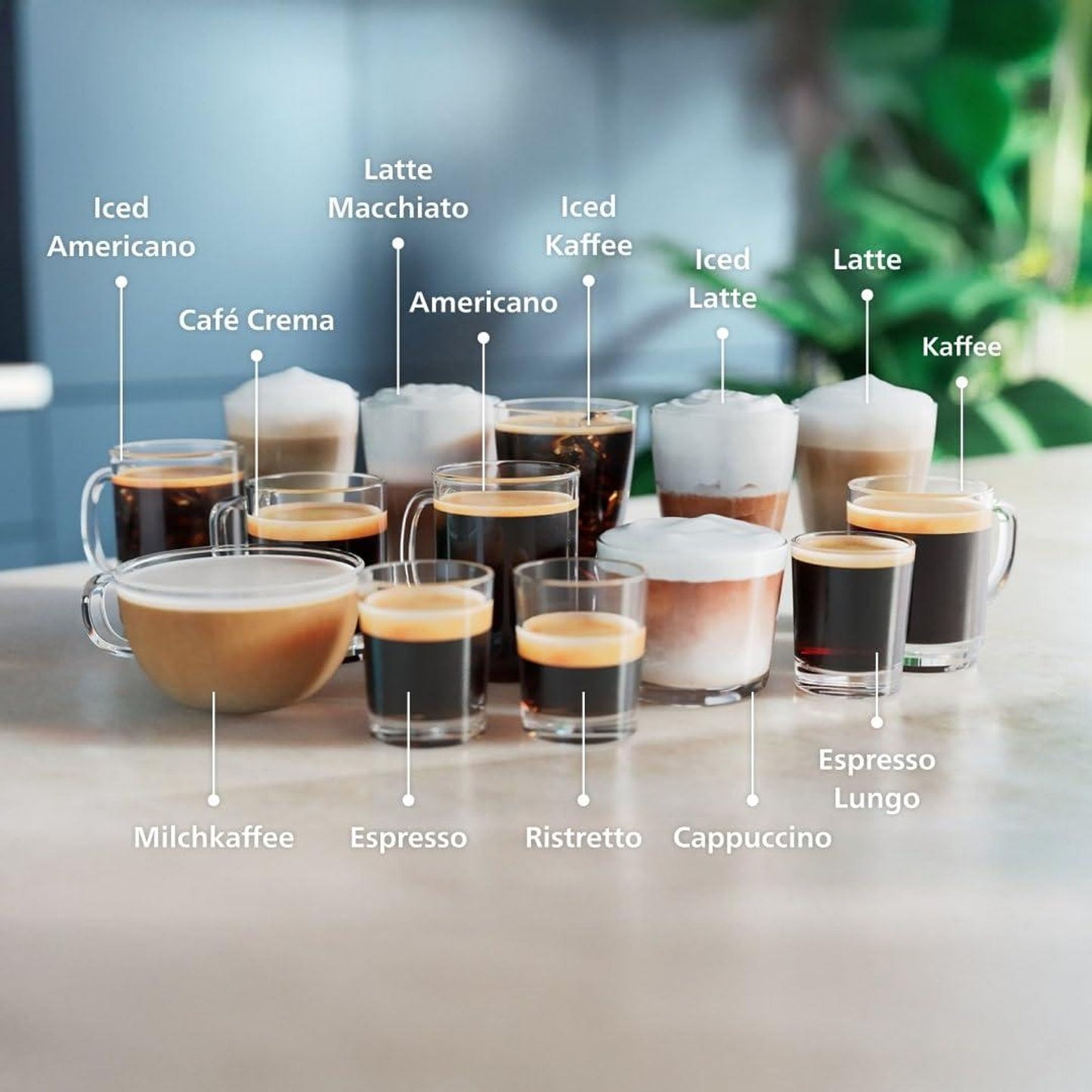 Series 5500 EP5544/50 Kaffeevollautomat – LatteGo Milchsystem, 20 heiße und kalte Kaffeespezialitäten, SilentBrew Technologie, QuickStart, Grau